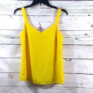 Etam Yellow Sleeveless Blouse Size 9